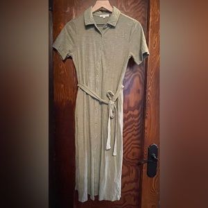 Mod-o-doc Slub Jersey Button-Down Dress